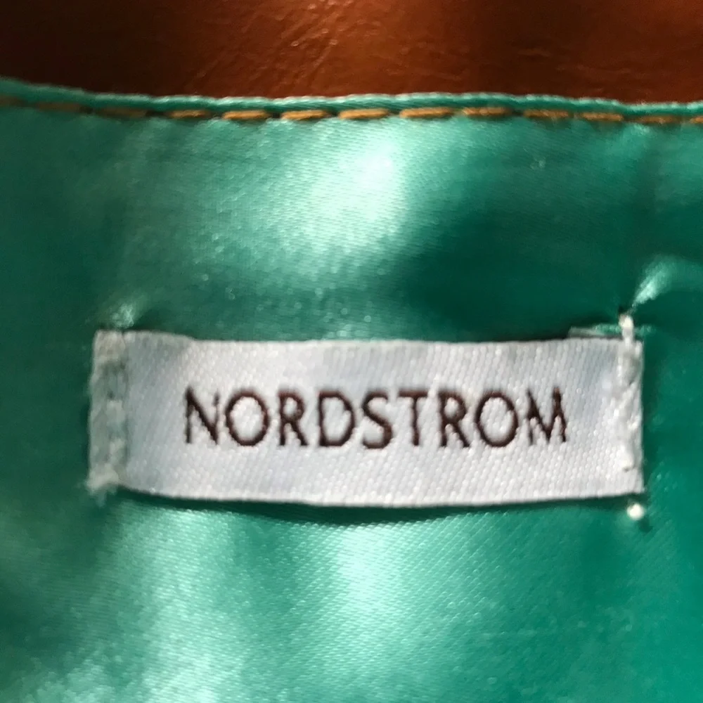 Nordstrom Tan Cognac Faux Leather Envelope Clutch